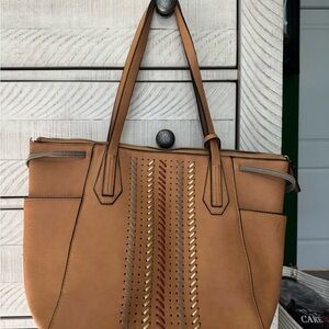 Elegant Tan Tote Bag